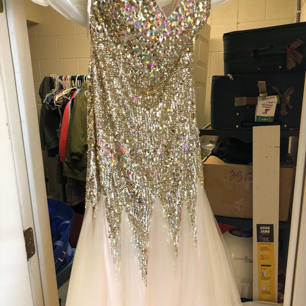 Champagne Gold Prom or Homecoming Dress